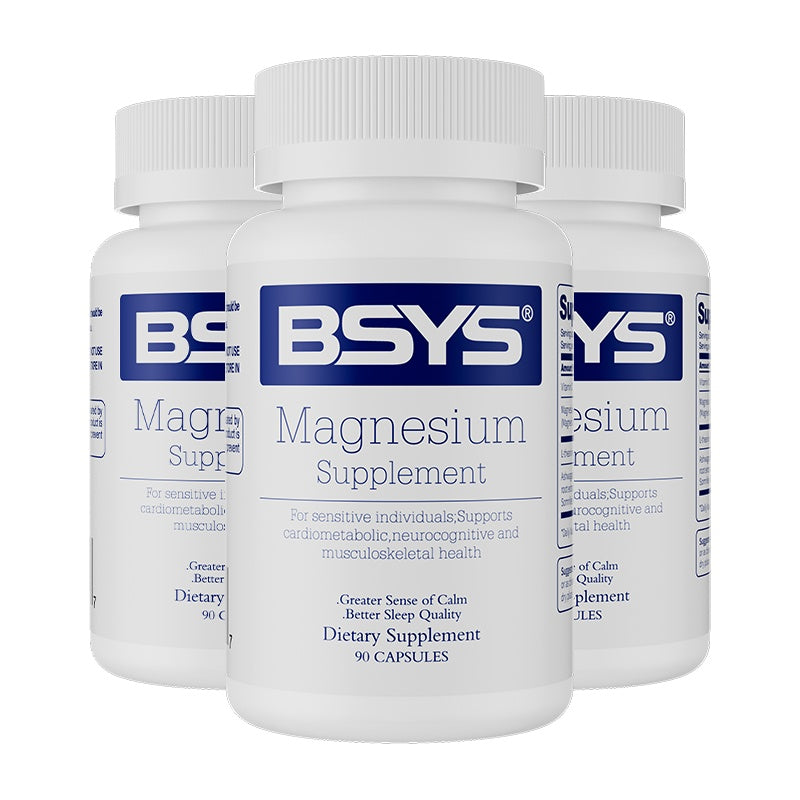 BSYS Magnesium Supplements Sleep & Anxiety Relief Aid Muscle Relaxation Support Heart Health & Blood Sugar Balance Formula Cognitive Function Enhancement Nighttime Wellness Supplement Hussains1214