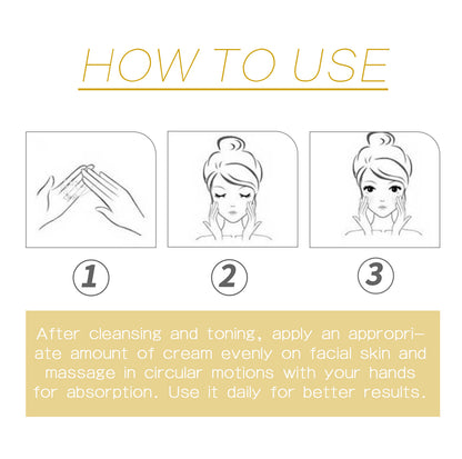 West Month 24k Pure Gold Collagen Face Cream, Lighten Lines Brighten Skin, Firm And Anti-wrinkle Cream hussains