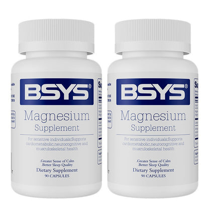 BSYS Magnesium Supplements Sleep & Anxiety Relief Aid Muscle Relaxation Support Heart Health & Blood Sugar Balance Formula Cognitive Function Enhancement Nighttime Wellness Supplement Hussains1214