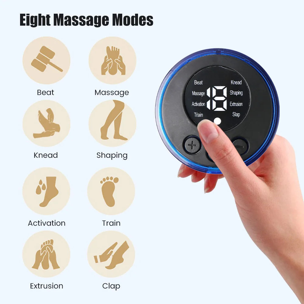 5pcs set Neck Back Massager Sticker EMS Pulse Mini Electric Massage for Shoulder Leg Cervical Body Muscle Stimulator Relief Pain Hussains1214