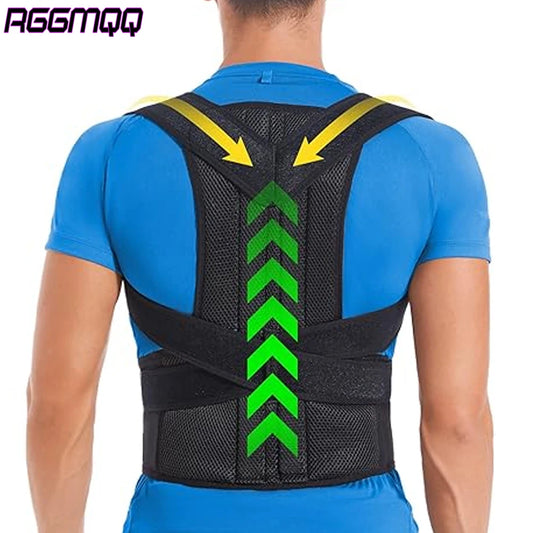 Posture Corrector for Men Women - Adjustable Back Brace for Upper&Lower Back Pain - Lumbar & Shoulder Support to Improve Posture Hussains1214