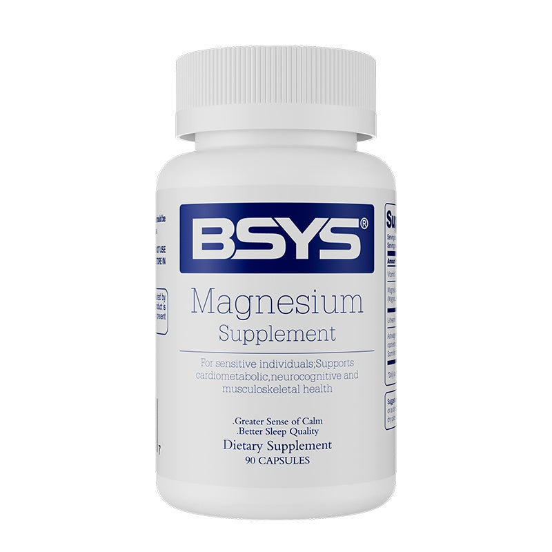BSYS Magnesium Supplements Sleep & Anxiety Relief Aid Muscle Relaxation Support Heart Health & Blood Sugar Balance Formula Cognitive Function Enhancement Nighttime Wellness Supplement Hussains1214