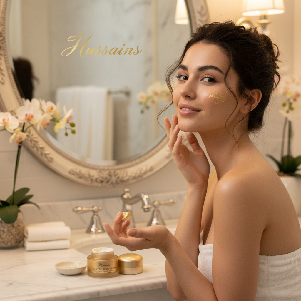 24K Gold Collagen Face Cream hussains